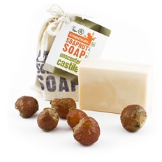 Living Naturally Unscented Soapnut Soap, 90 g