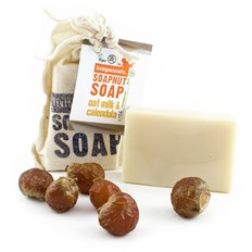 Living Naturally Oat Milk & Calendula Soapnut Soap Bar, 100 g