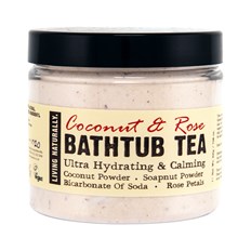 Living Naturally Coconut & Rose Bathtub Tea, 200 g