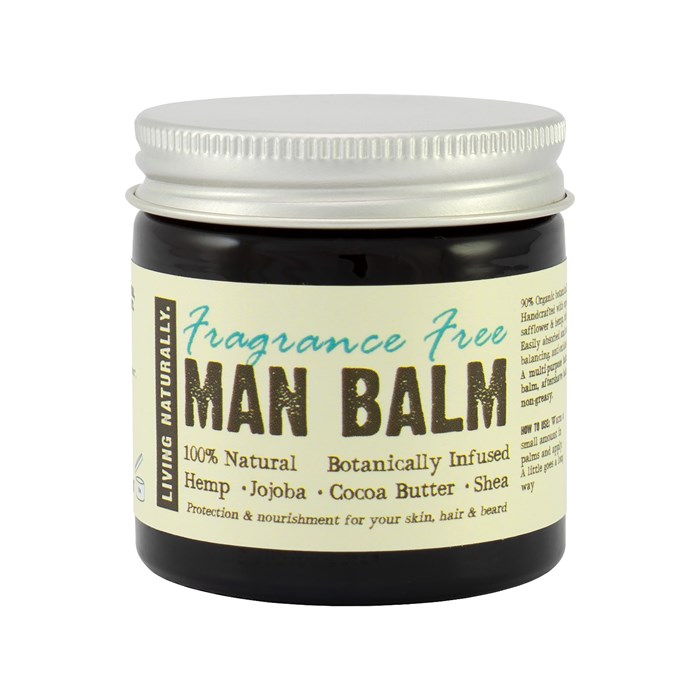 Living Naturally Fragrance Free Man Balm, 60 g