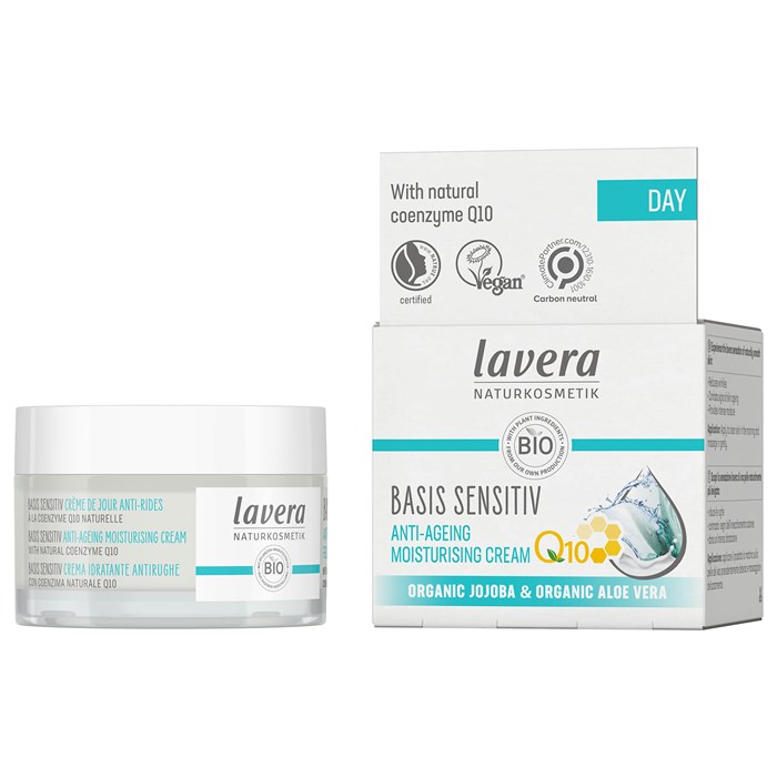 Lavera Basis Sensitiv Anti-Ageing Moisturising Cream Q10, 50 ml