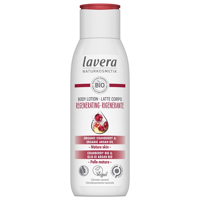 Lavera Regenerating Body Lotion Cranberry & Argan Oil, 200 ml