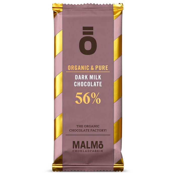 Malmö Chokladfabrik Ö Dark Milk Chocolate 56%, 55 g