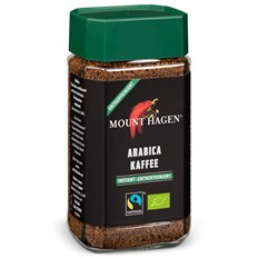 Mount Hagen Snabbkaffe Arabica Koffeinfritt, 100 g