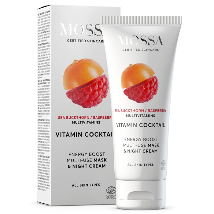 Mossa Vitamin Cocktail Energy Boost Multi-Use Mask & Night Cream, 60 ml