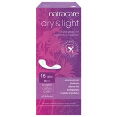Natracare Ekologiska Inkontinensskydd Dry & Light Plus, 16 st