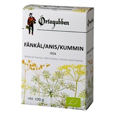 Örtagubben Fänkål, Anis & Kummin, 100 g