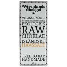 WermlandsChoklad Ekologisk Rawchoklad Isländskt havssalt 73%, 50 g