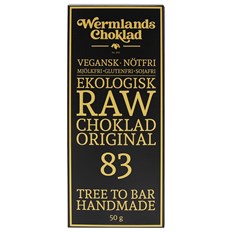 WermlandsChoklad Ekologisk Rawchoklad Original 83%, 50 g