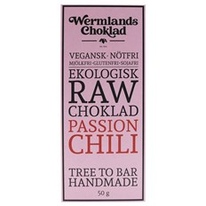 WermlandsChoklad Ekologisk Rawchoklad Passion Chili 73%, 50 g