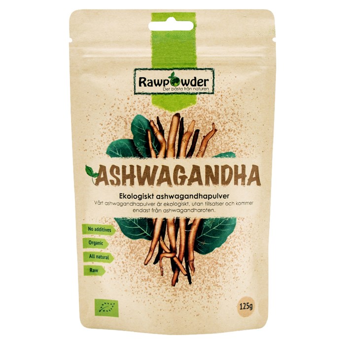 Rawpowder Ekologiskt Ashwagandhapulver, 125 g