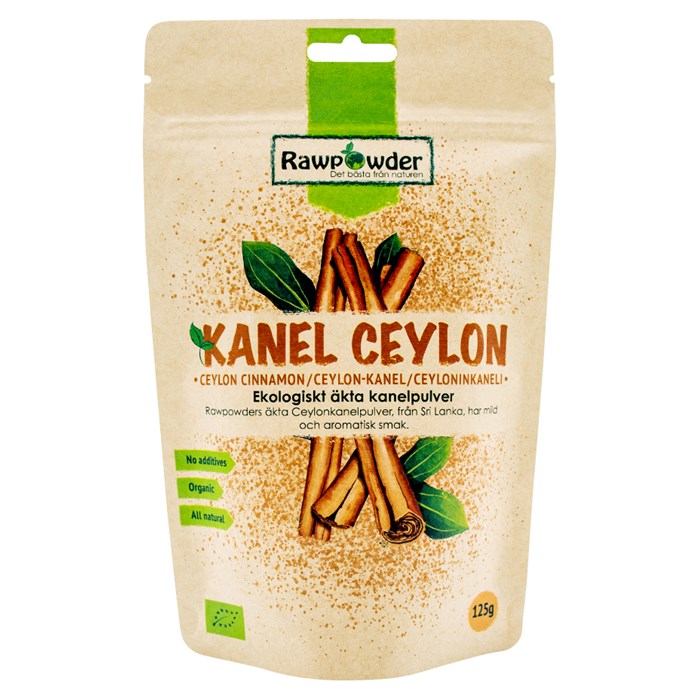Rawpowder Ekologiskt Äkta Kanelpulver Ceylon, 125 g