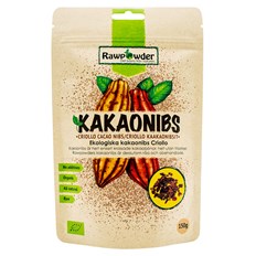 Rawpowder Ekologiska Kakaonibs Criollo, 150 g