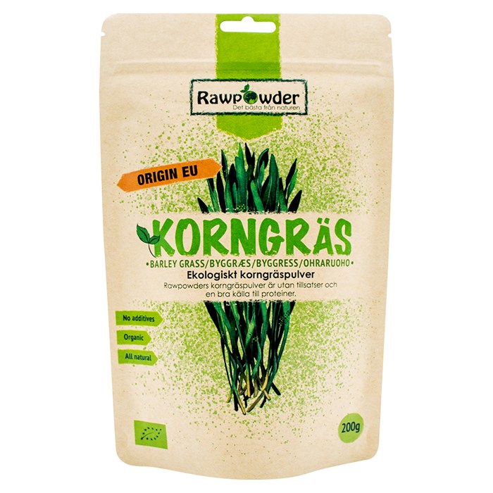Rawpowder Ekologiskt Korngräspulver, 200 g