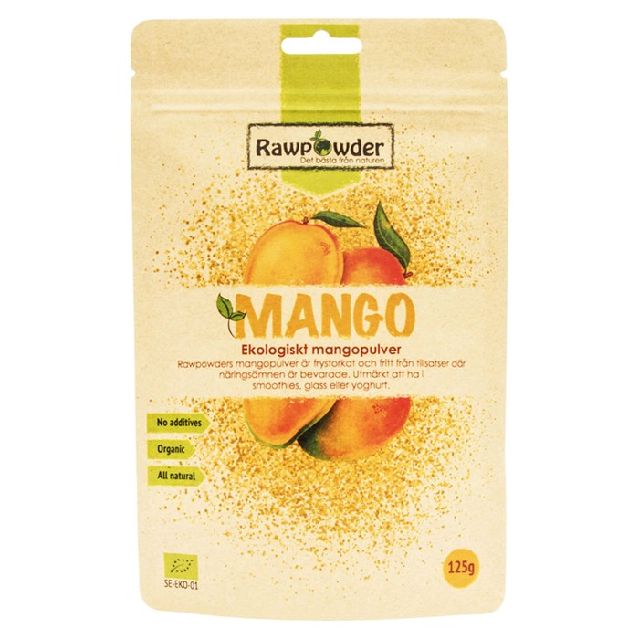 Rawpowder Ekologiskt Mangopulver, 125 g