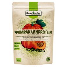 Rawpowder Ekologiskt Pumpakärnprotein 63%, 450 g