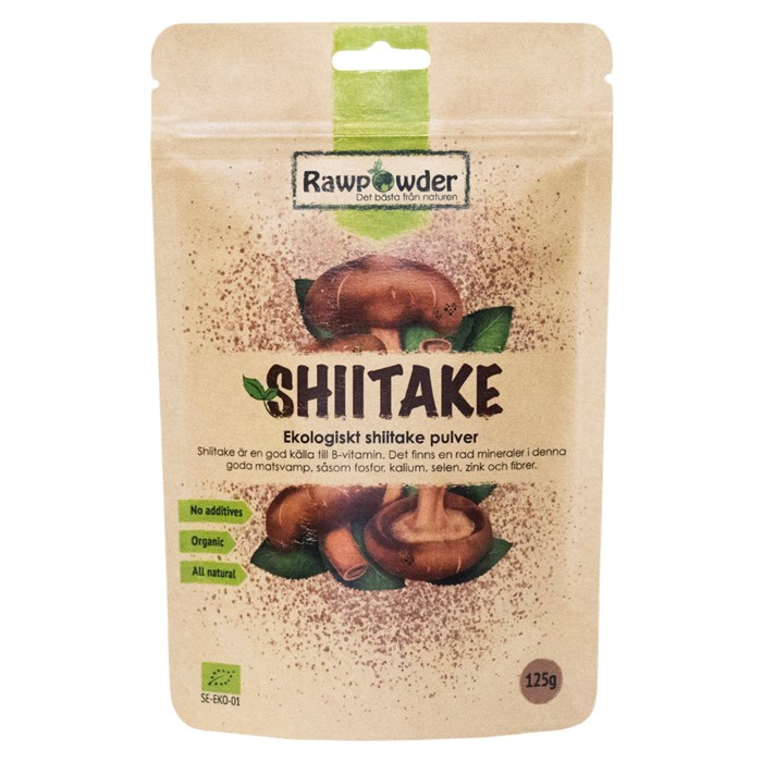 Rawpowder Ekologiskt Shiitakepulver, 125 g