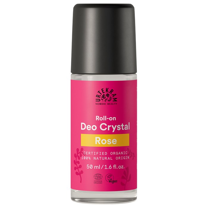 Urtekram Beauty Rose Deo Crystal Roll-on, 50 ml