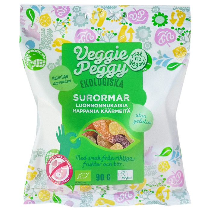 Veggie Peggy Ekologiska Surormar, 90 g