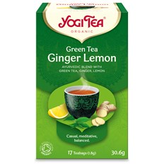 Yogi Tea Green Tea Ginger Lemon, 17 påsar