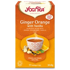 Yogi Tea Ginger Orange with Vanilla, 17 påsar