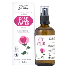 Zoya Goes Pretty Organic Bulgarian Rose Water i Glasflaska, 100 ml