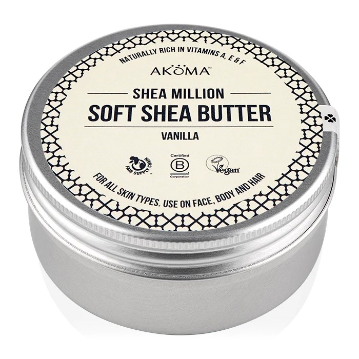 Akoma Shea Million (Soft Raw Shea Butter) with Vanilla, 150 ml
