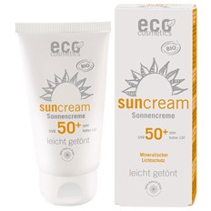 Eco Cosmetics Ekologisk Solkräm extra högt skydd SPF 50+ lätt tonad, 75 ml