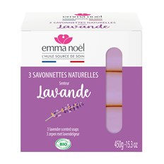 Emma Noël Ekologisk Fast Tvål Lavender, 3 x 150 g