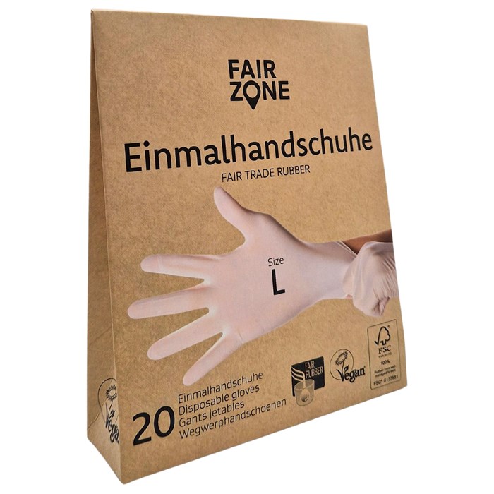 Fair Zone Tunna Latexhandskar, 20-pack