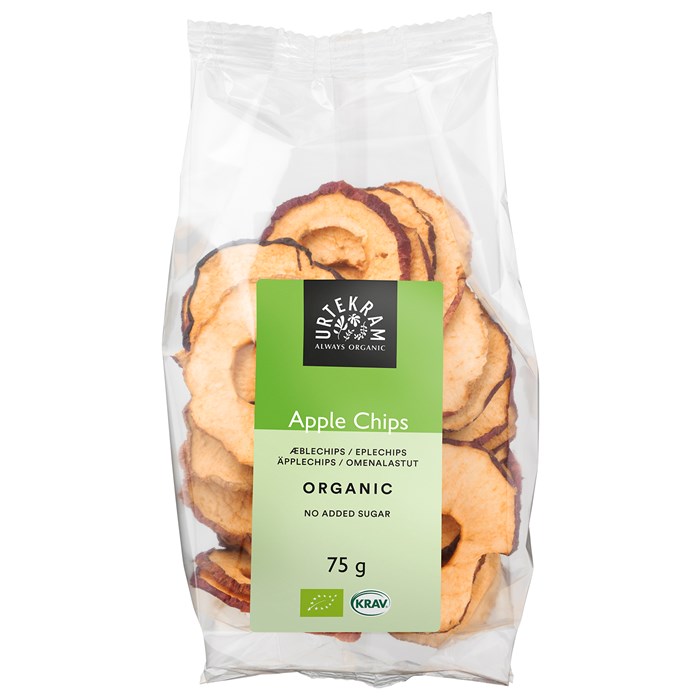 Urtekram Food Ekologiska Äpplechips, 75 g