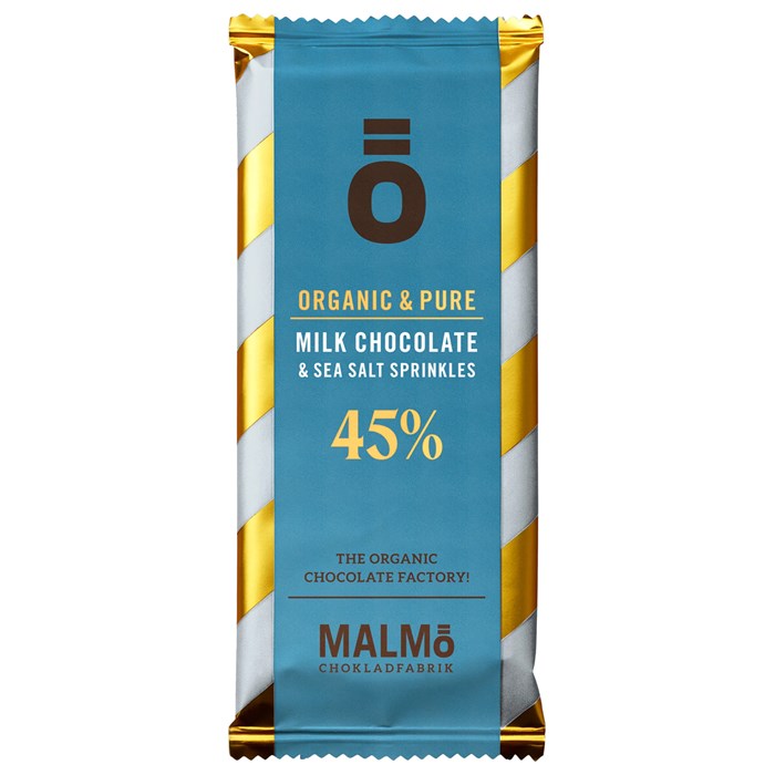 Malmö Chokladfabrik Ö Milk Chocolate & Sea Salt Sprinkles 45%, 55 g