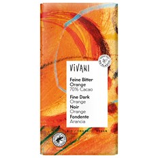 Vivani Ekologisk Mörk Choklad med Apelsin, 100 g