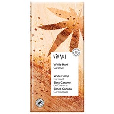 Vivani Ekologisk Vit Choklad med Hampa, Kola & Vanilj, 80 g