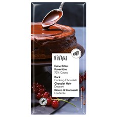 Vivani Ekologisk Mörk Blockchoklad 70%, 200 g