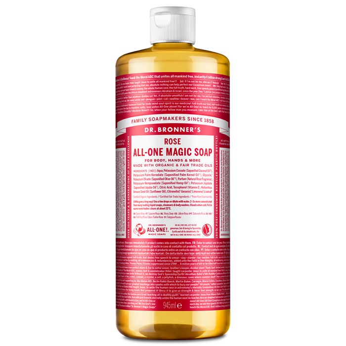 Dr. Bronner’s Organic Pure-Castile Liquid Soap Rose