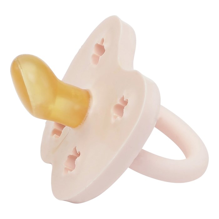 Hevea Naturgumminapp Anatomisk - Powder Pink, 0-3 mån