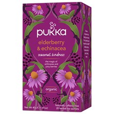 Pukka Herbs Örtte Elderberry & Echinacea, 20 påsar