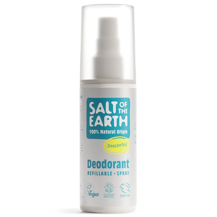 Salt of the Earth Unscented Natural Deodorant Spray, 100 ml