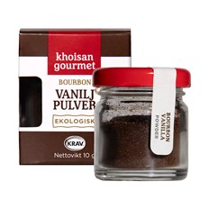 Khoisan Gourmet Ekologiskt Vaniljpulver Bourbon, 10 g