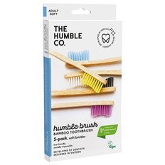The Humble Co. Bambutandborste Soft, 5-pack