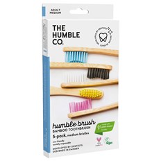 The Humble Co. Bambutandborste Medium, 5-pack