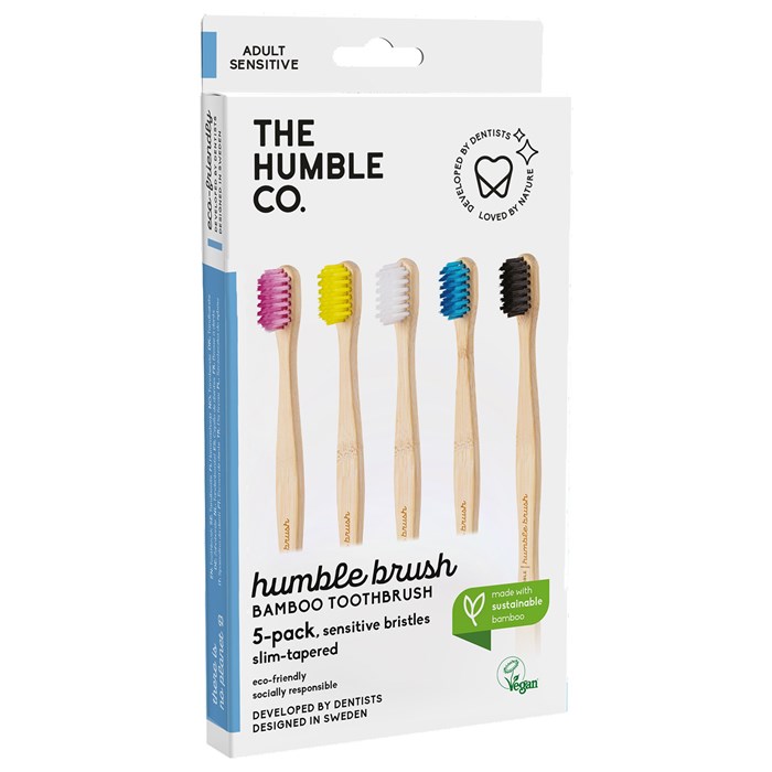 The Humble Co. Bambutandborste Sensitive, 5-pack