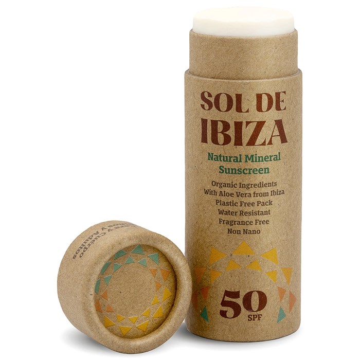Sol de Ibiza Face & Body Plastic Free Stick SPF 50, 45 g