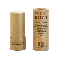 Sol de Ibiza Plastic Free Lip Balm SPF 15, 5 g