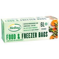 BioBag Nedbrytbar Fryspåse - 6 L, 20-pack