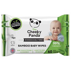 The Cheeky Panda Bamboo Baby Wipes, 60 st