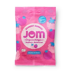 JOM Organic Candy Ekologiskt Gelégodis Raspberry & Blackcurrant, 70 g