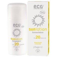 Eco Cosmetics Ekologisk Sollotion medel skydd SPF 20, 100 ml