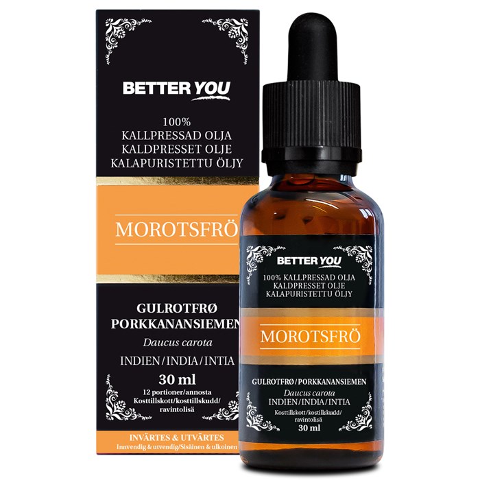 Better You Morotsfröolja Kallpressad, 30 ml